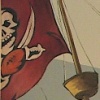 Pirate/Buccaneer mural- childrens bathroom closeup
