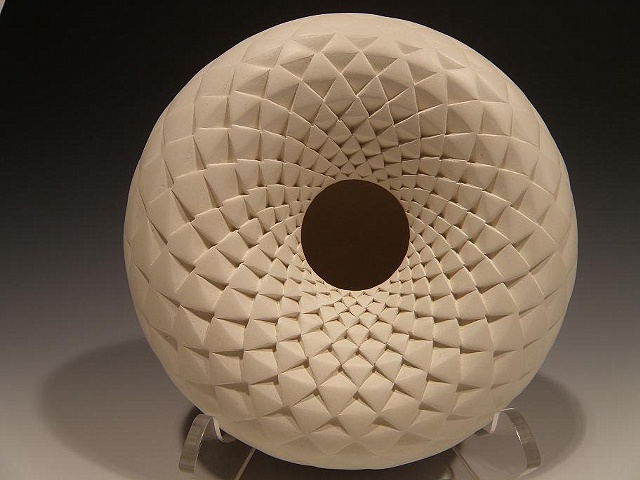 White Pinecone Donut