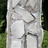 Salt Obelisk detail, exposed to elements for seven days
