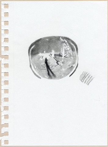 Redrawing after the Vik Muniz Lecture, to the moon and back