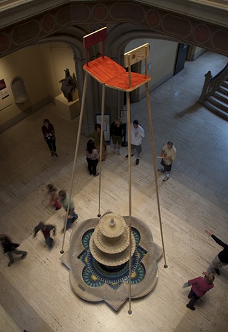 support, tall chairs, brian zimmerman, art, artist san diego museum of art, summer salon series 2011