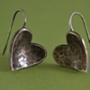 Heart on Side Earrings