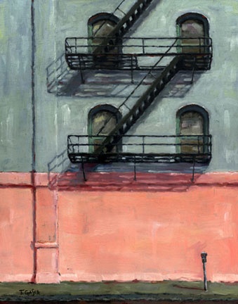 Old-town fire escape