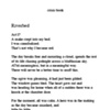 the poem "Riverbed" from Small Poems 6

by Gilles Goyette