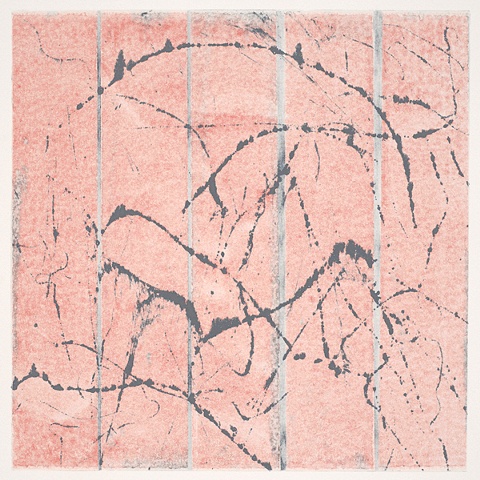 Monoprint - Between #9