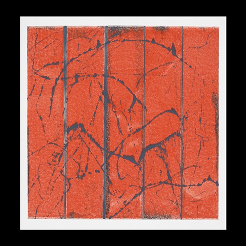 Monoprint - Between #6