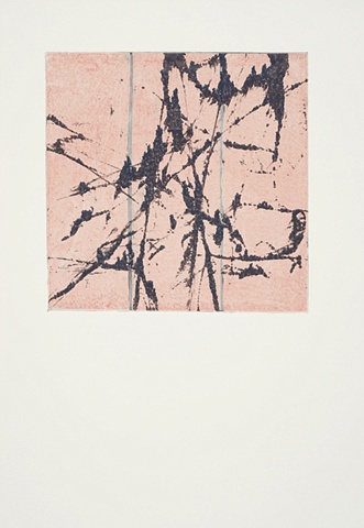 Monoprint - Between #17
