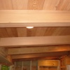 Redwood Beams on Back Porch
