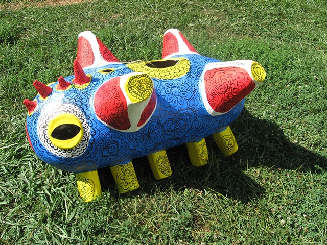 paper mache monster/ sculpture