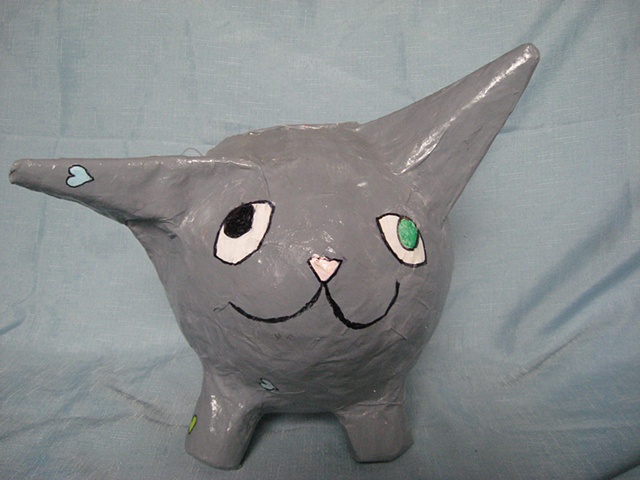 paper mache gato