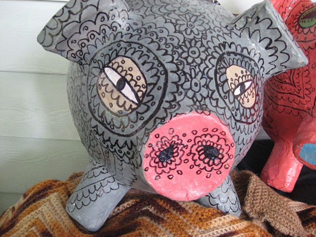 paper mache animal
