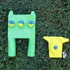 3 eyed cyclops and yellow mini cyclops