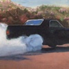 El Camino Burnout (Pink Desert & Flowers)