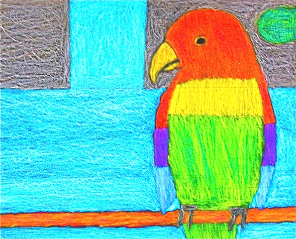 Colorful Parrot by Amanda Weaver