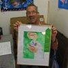 Mike Smart with an honorable mention for 
"Lady with Flowers"