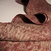 Linen Woven Shibori, Hand-dyed, Wine