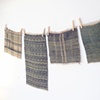 Indigo dyed silk
