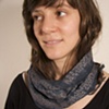 Hand-dyed Woven Shibori, cotton and silk noil
