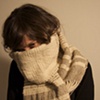 Alpaca and wool think and thin shawl