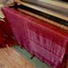 Silk blanket woven over the duration of the exhibit