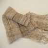 Ramie (linen) open weave and hand-manipulated lace