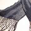 Woven Shibori, Silk, hand-dyed with natural indigo