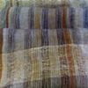 Ramie (linen) and silk noil open weave and hand-manipulated lace