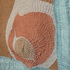 painted quilt, detail