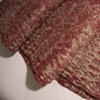 Linen Woven Shibori, Hand-dyed, Wine