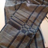 Silk and wool crepe double cloth
