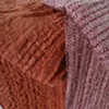 handwoven and dyed silk scarves