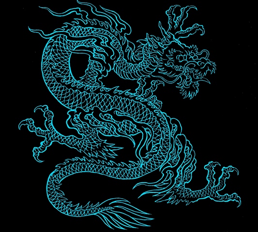 blue dragon tattoo