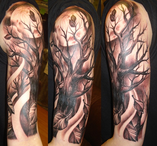 Moon and Tree
