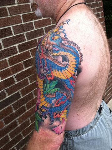 Peony and Dragon back