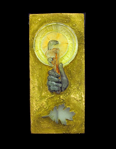 glass relief sculpture