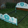 Robin's Egg Blue Antique Bed