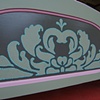 Queen Sized Sage Bed, Solid Wood with Bun Feet