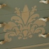 Blue Damask Dresser