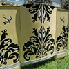 Yellow Frenchie Detail of Footboard