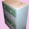 Swirly BIrd Little Girls Dresser