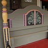 Queen Sized Sage Bed, Solid Wood with Bun Feet