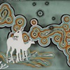 Deer In Rainbow Cloud