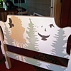 Monogrammed Forest Bed-Head board