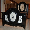 Black and White Mother and Baby Deer Single/Twin Bed