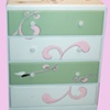 Swirly BIrd Little Girls Dresser