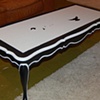 French Provincial Coffee Table with Flock of Birds