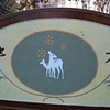 Detail of Antique Painted Bed