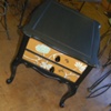 Black Flora and Fauna Night Stand
