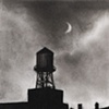 Watertower and Crescent Moon