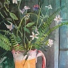 Ferns In Red Pitcher